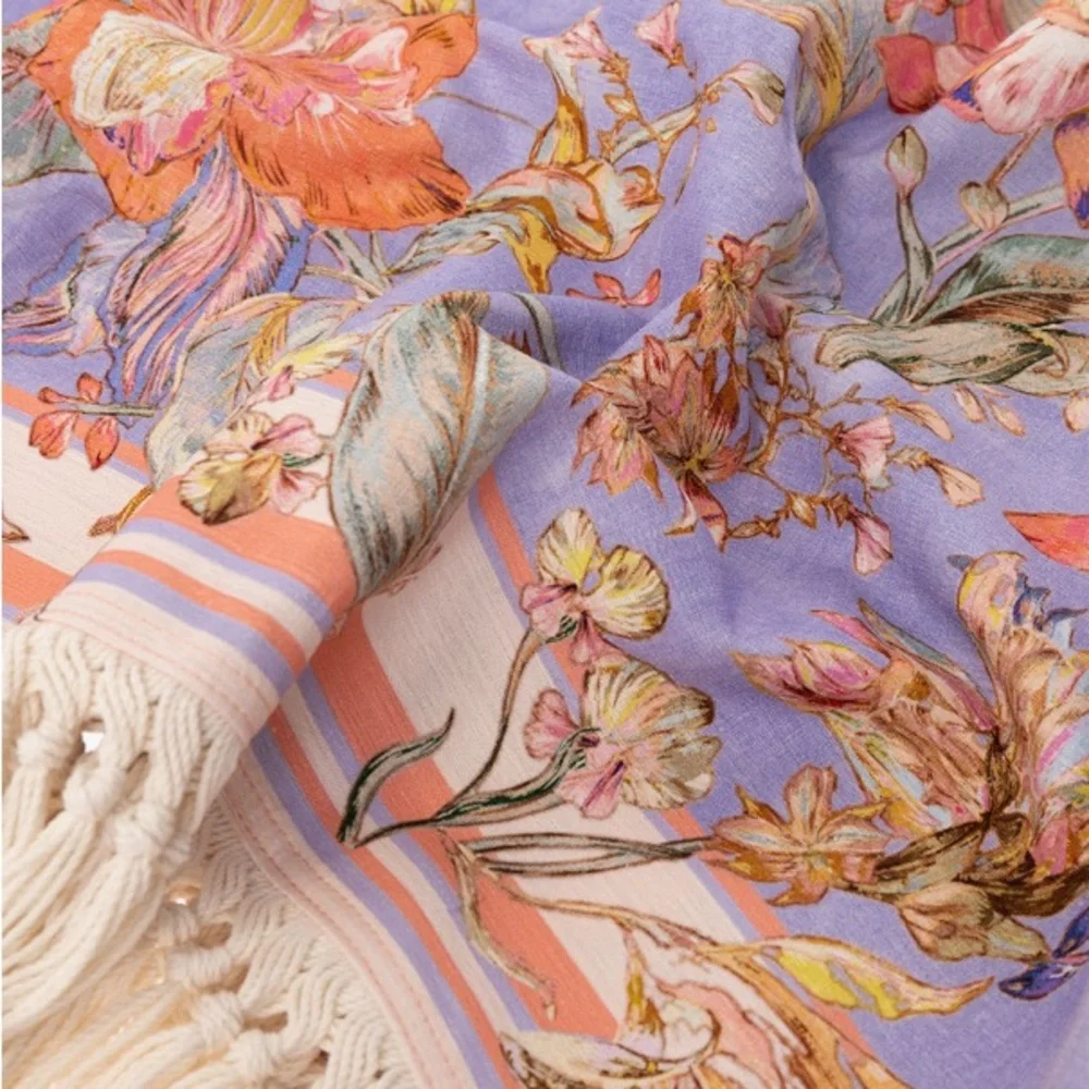 Zimmermann Multicolor Floral Beach Towel - Picture 6 of 7